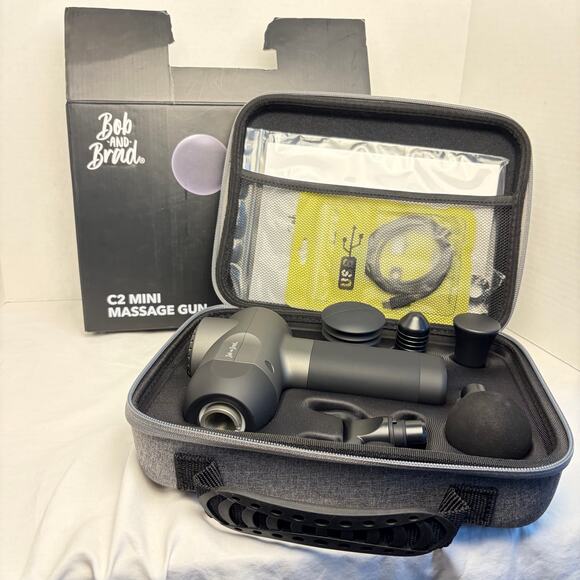 bob & brad Other - Bob & Brad C2 Mini Massage Gun, 5 heads, 5 speeds. New in open box.